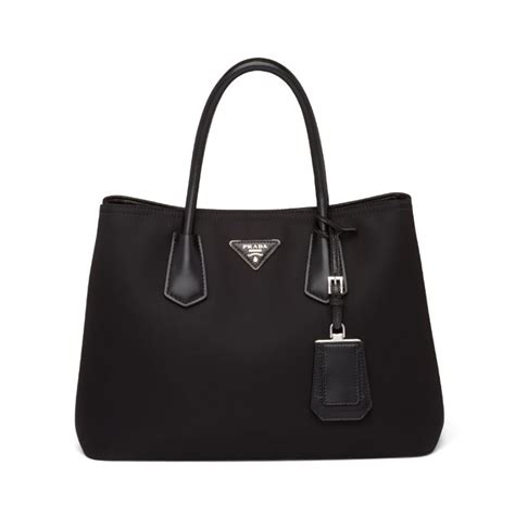 prada double nylon and saffiano leather bag|prada nylon saffiano bag.